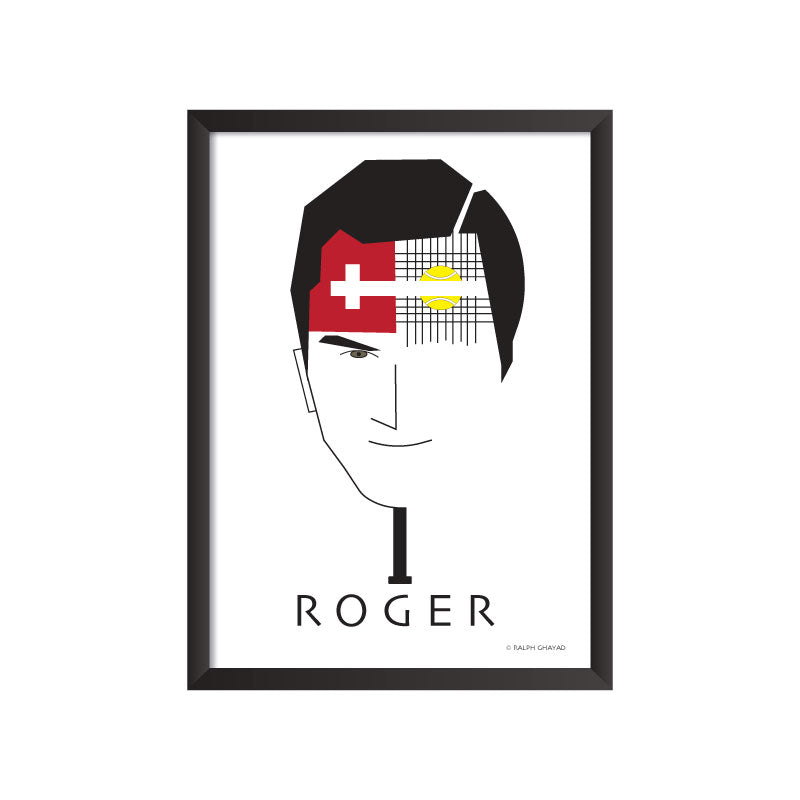 Roger Federer art frame