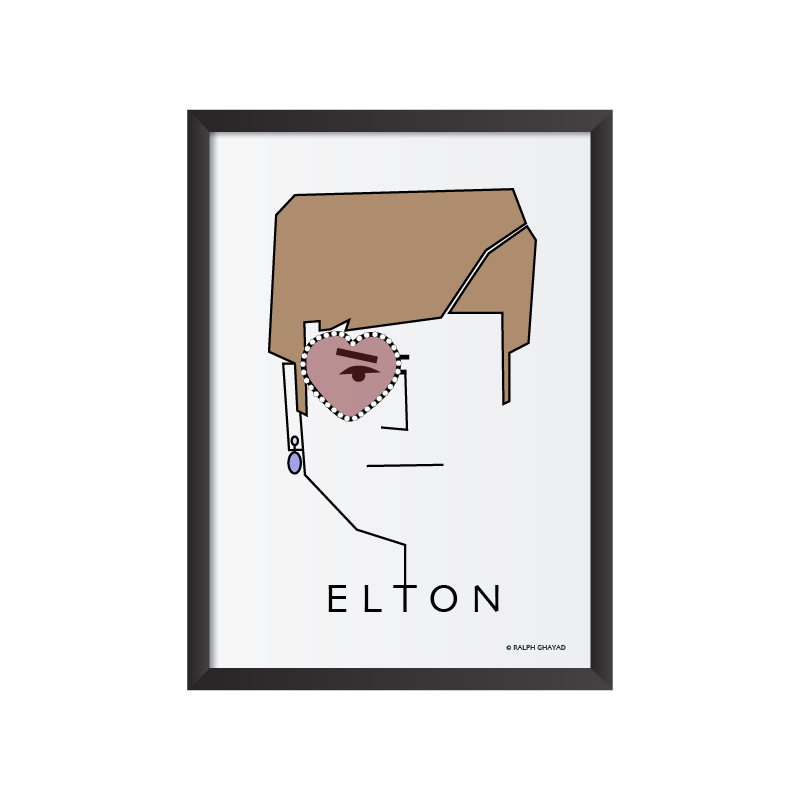 Elton John Art frame