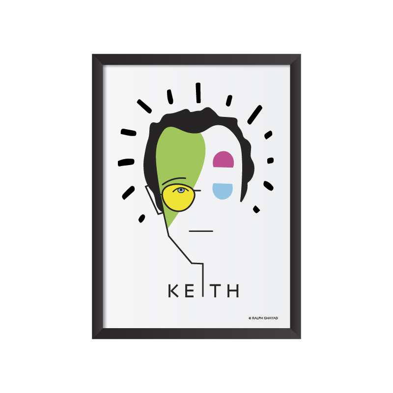 Keith Harring Art frame