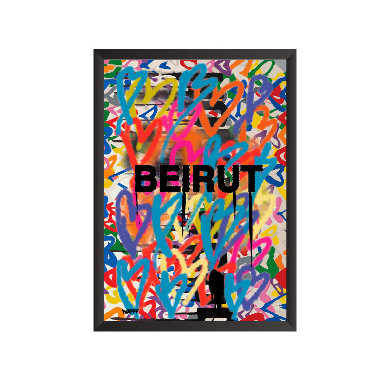 Beirut Graffiti Art Frame
