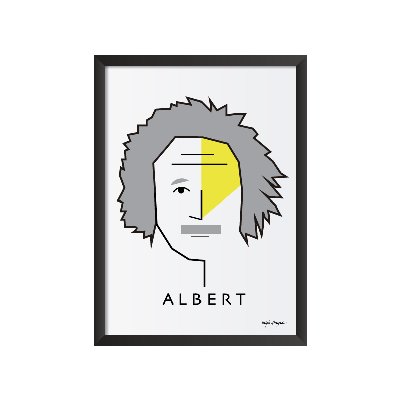 Albert Einstein art frame