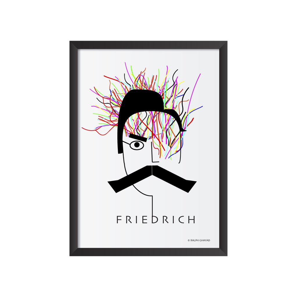 Friedrich Nietzche Art frame