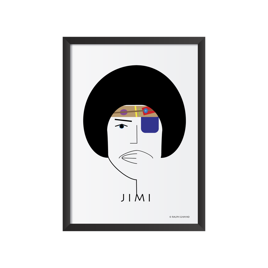 Jimi Hendrix Art frame