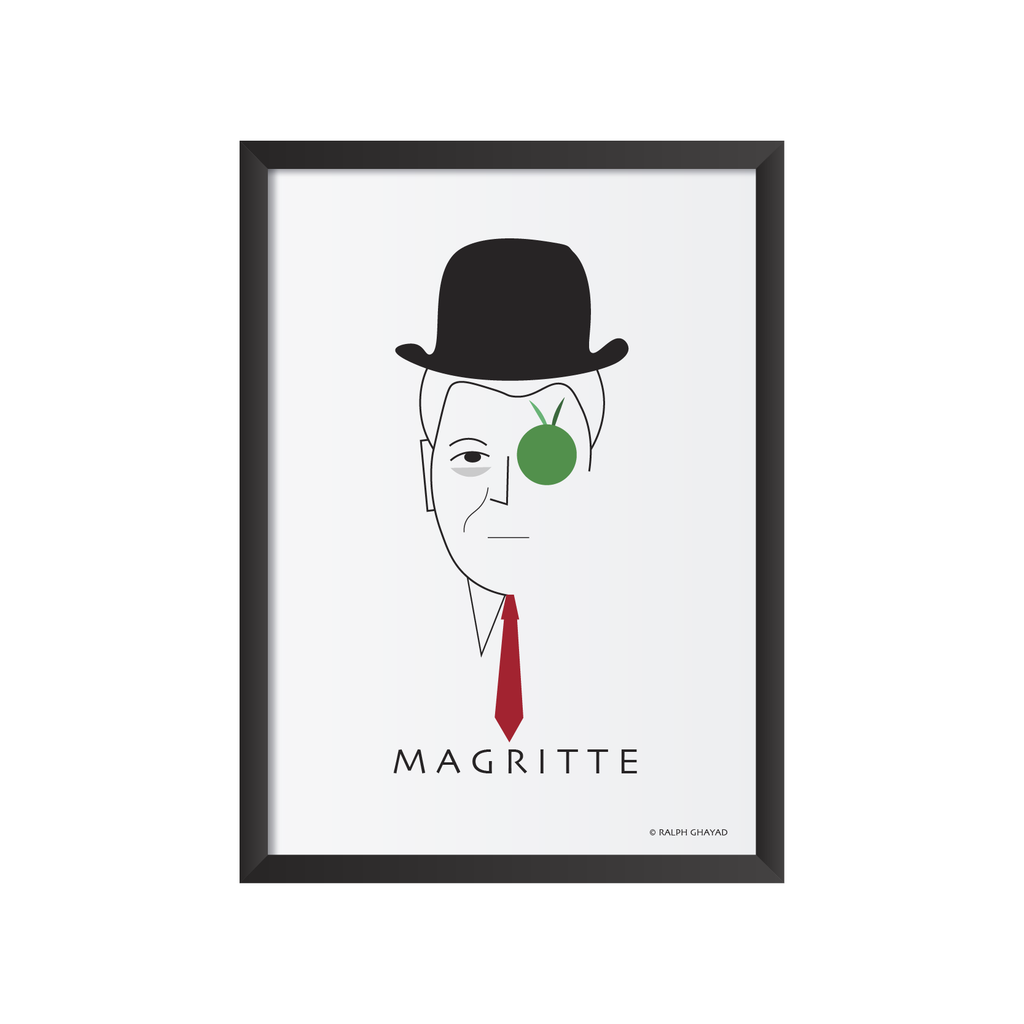 Rene Magritte Art Frame Modern Artwork WAFFF Studios