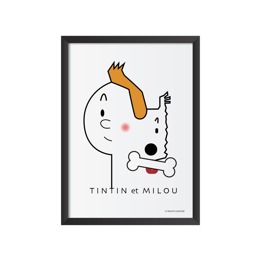 Tintin et Milou Art frame