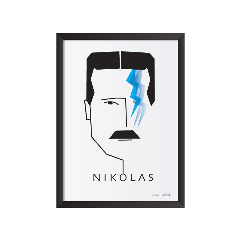 Nikolas Tesla Art Frame