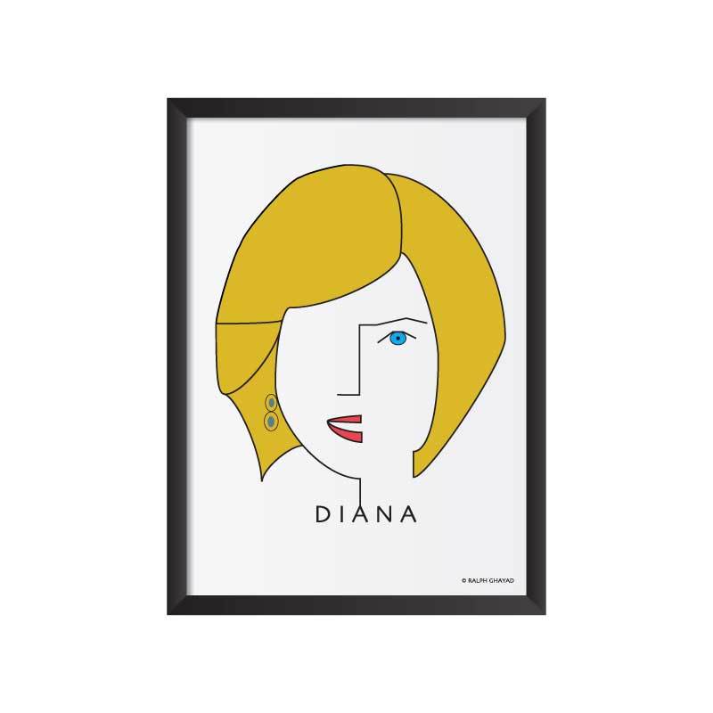 Princess Diana Art Frame