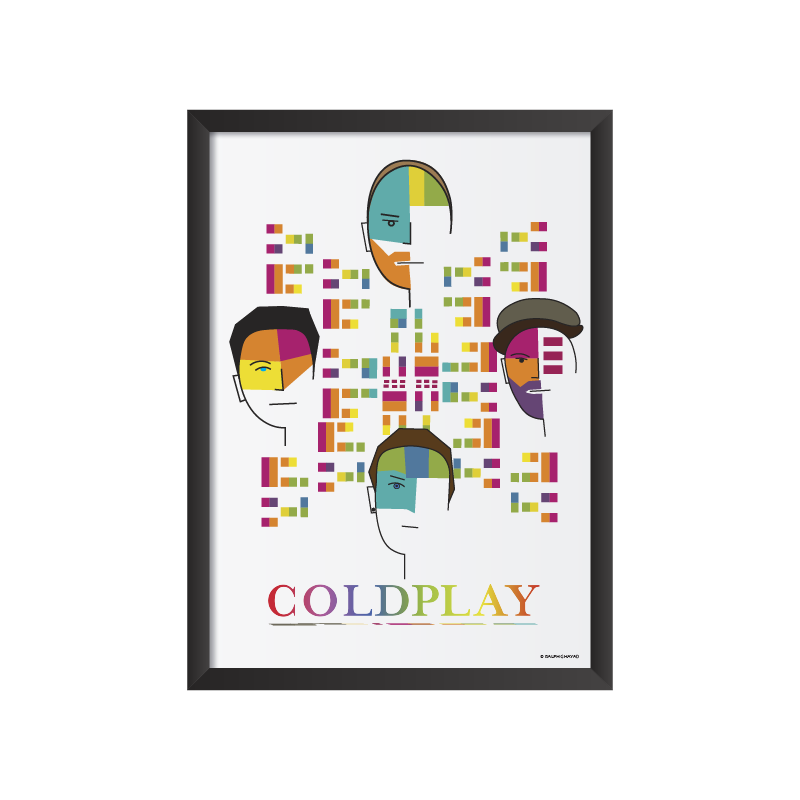 Coldplay Art frame