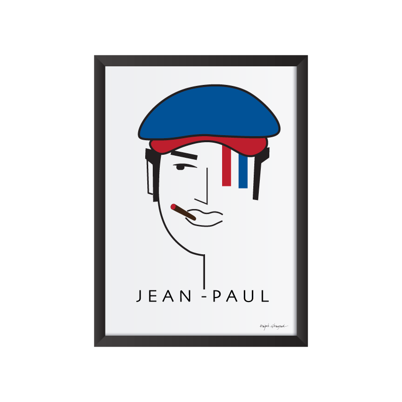 Jean Paul Belmondo art frame