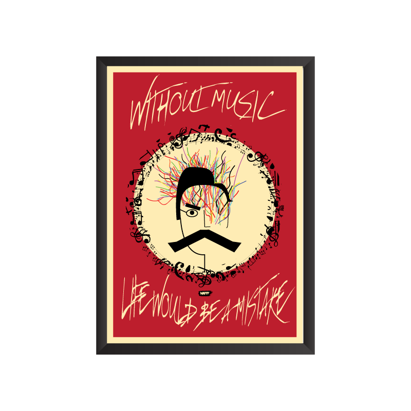 Nietzsche Without Music Art Frame