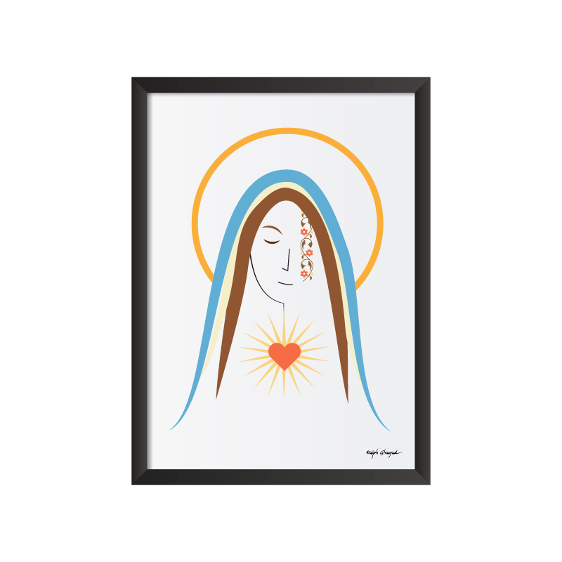 Virgin Mary Art Frame